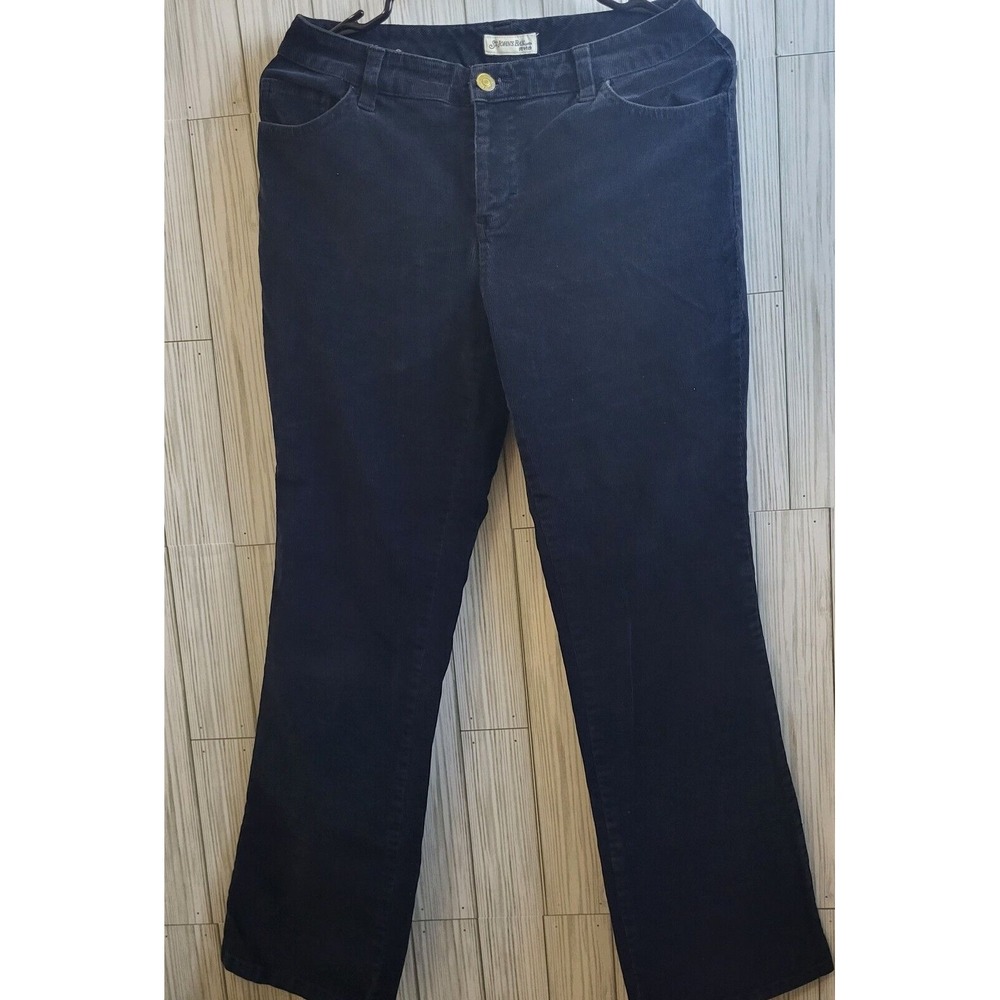 St. John's Bay Cordouroy Women's Navy Blue Pants 6‎ Petite